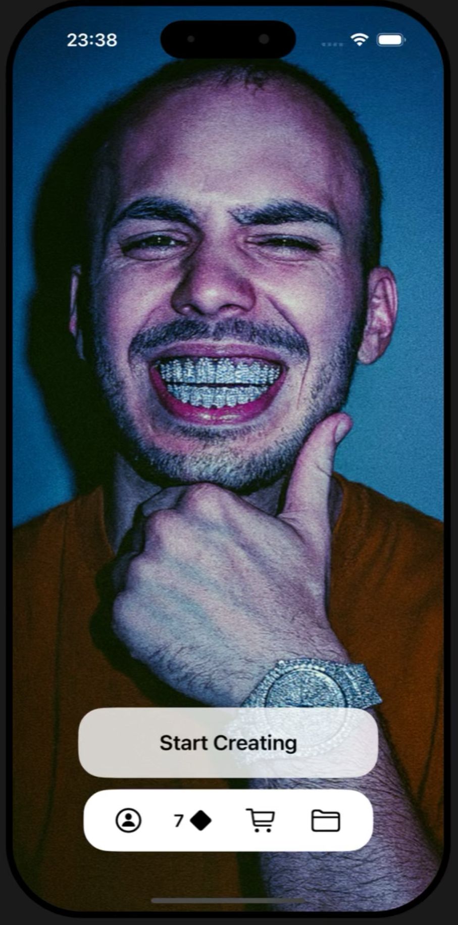 GrillzPhotoAI App Interface